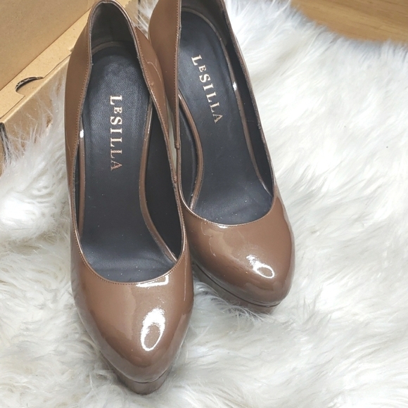 Le Silla platform pumps mocha brown 6.5 - Picture 2 of 8
